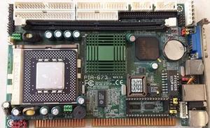 PIA-673 ISA  100% OK IPC Board Slot Industrial motherboard Half-Size CPU Card PICMG1.0 with CPU RAM