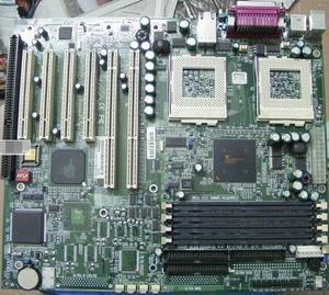 P3TDLE ATX  100% OK Embedded IPC Mainboard Industrial Motherboard 4*PCI 2*COM 1*ISA LPT Double CPU socket 370