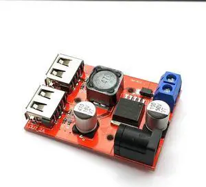OIAGLH LM2596 LM2596S Dual USB DC-DC 9V 12V 24V 36V to 5V 3A Step Down Buck Converter Board Car Charger Solar Power Supply Module OIAGLH LM2596 LM2596S Dual USB DC-DC 9V 12V 24V 36V to 5V 3A Step Down Buck Converter Board Car Charger Solar Power Supply Module