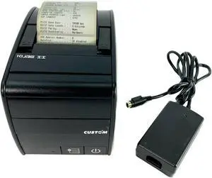 Custom KUBE II POS Compact Receipt Thermal Printer USB Serial with AC Adapter