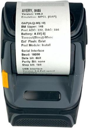 Avery Dennison Monarch 9485BT Mobile Thermal Label Printer BT USB