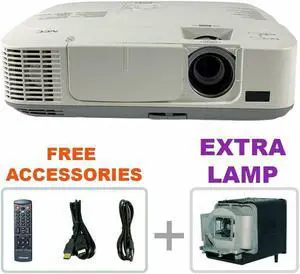 NEC NP-M300W 3LCD HD Projector Home Theater w/bundle + EXTRA LAMP