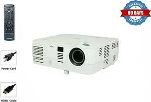 NEC VE281X 2800 ANSI Lumens DLP Projector HD HDMI 1080 for Conference Meeting Room w/bundle