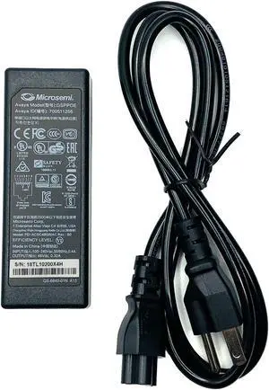 New Genuine Microsemi Avaya GSPPOE PoE Injector AC/DC Adapter 48V 0.32A w/PC