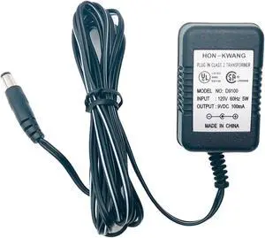 Genuine Hon-Kwang D9100 Adapter 9V 0.1A 5.5x2.1mm Plug In Class 2 Transformer