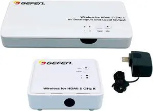 Gefen EXT-WHD-1080P-LR-EU-M Wireless Extender System for HDMI 5 GHz LR w/Adapter