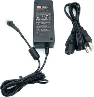Genuine Mean Well GS60A48-EQ AC Adapter 60W 48V 1.25A 4-Pin Power Supply w/Cord