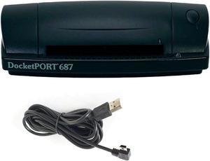 Ambir DocketPORT 687 Duplex ID Color USB Sheetfed Scanner w/ USB cable Warranty