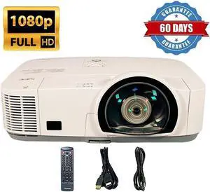 Short-Throw 3LCD NEC Projector NP-M300XS 3000 Lumens ANSI HD 1080p HDMI w/Bundle