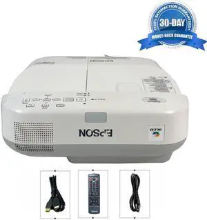 Ultra Short Throw 3LCD Projector Epson PowerLite 580 3200 Lumens ANSI for Home Theater Games HD 1080i  HDMI w/Bundle