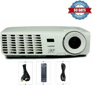 Vivitek D519 3000 ANSI DLP Projector for Conference Meeting Room Office 1080i HDMI w/Remote