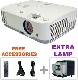 NEC ME331W 3LCD Projector WXGA 3300 ANSI HD 1080p HDMI USB w/Remote + EXTRA LAMP