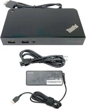 Lenovo ThinkPad OneLink+ Plus Docking Station DU9047S1 w/ AC Adapter 90W w/ Cord