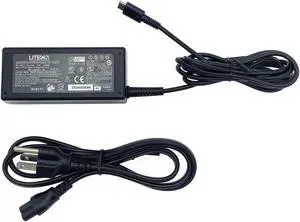 Liteon PA-1700-02 20V 3.25A 65W Power Adapter USB Type-C 65W Chromebook w/ Power Cord Black