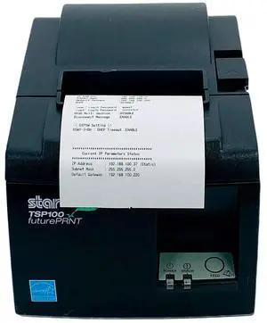 Star TSP100 futurePRNT 143LAN Thermal POS Receipt Printer LAN Bundle