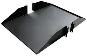 Double-Sided Non-Vented Shelf, 2U, 19" x 18"D, Black Double-Sided Non-Vented Shelf, 2U, 19" x 18"D, Black