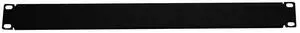 Blank Filler Panel, 1U, 1.75"H x 19", Black Blank Filler Panel, 1U, 1.75"H x 19", Black