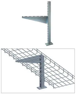 Cable Tray Flag Type Floor Stand, 8", Zinc Cable Tray Flag Type Floor Stand, 8", Zinc