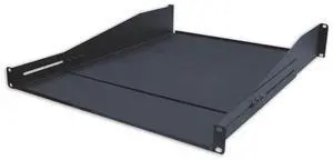 Double-Sided Non-Vented Adjustable Shelf, 2U, 19" x 18"D, Black Double-Sided Non-Vented Adjustable Shelf, 2U, 19" x 18"D, Black