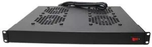 Floor Enclosure Horizontal Quad Fan Assembly, 1U, 19" x 4" x 80 Cfm, Black Floor Enclosure Horizontal Quad Fan Assembly, 1U, 19" x 4" x 80 Cfm, Black