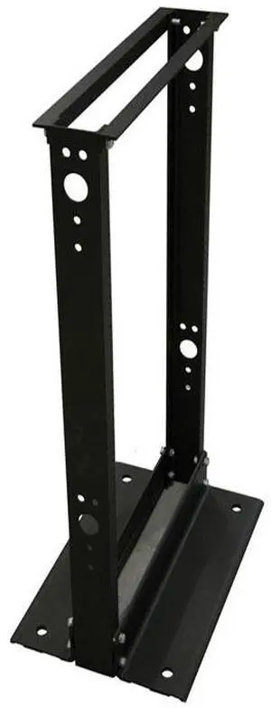 2-Post Open Frame Aluminium Floor Rack, 28U, 4' x 19", Black 2-Post Open Frame Aluminium Floor Rack, 28U, 4' x 19", Black
