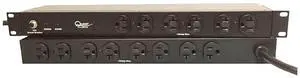 Horizontal Rack Mount Surge Strip, 14 Outlets, 120V/20A, 1U, 19", Black Horizontal Rack Mount Surge Strip, 14 Outlets, 120V/20A, 1U, 19", Black