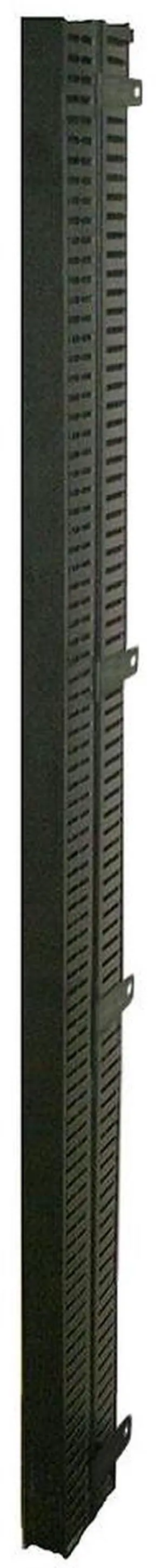 Floor Enclosure Vertical Cable Manager, Duct with Cover, 50 Cables per Side, 6ft, Black Floor Enclosure Vertical Cable Manager, Duct with Cover, 50 Cables per Side, 6ft, Black