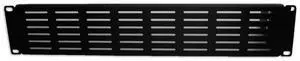 Vented Filler Panel, 2U, 19" x 3.50" H, Black Vented Filler Panel, 2U, 19" x 3.50" H, Black