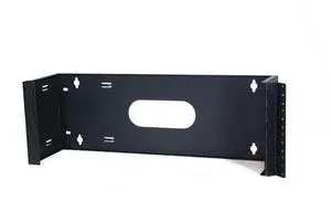 Hinged Wall Mount Bracket, 4U, 19" x 6"D, Black Hinged Wall Mount Bracket, 4U, 19" x 6"D, Black