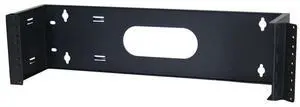 Hinged Wall Mount Bracket, 3U, 19" x 6"D, Black Hinged Wall Mount Bracket, 3U, 19" x 6"D, Black