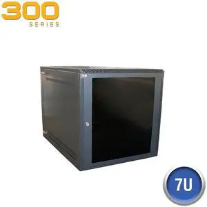Wall Enclosure, Front/Rear Access, 15"H x 21"W x 24"D, Black Wall Enclosure, Front/Rear Access, 15"H x 21"W x 24"D, Black