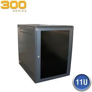 Wall Enclosure, Front/Rear Access, 22"H x 21"W x 24"D, Black Wall Enclosure, Front/Rear Access, 22"H x 21"W x 24"D, Black
