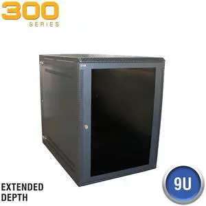 Wall Enclosure, Front/Rear Access, 18.5H x 21"W x 31"D, Black Wall Enclosure, Front/Rear Access, 18.5H x 21"W x 31"D, Black