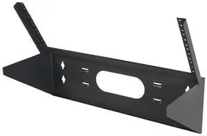Hinged Vertical Wall Mount Bracket, 4U, 19" x 9"D, Black Hinged Vertical Wall Mount Bracket, 4U, 19" x 9"D, Black