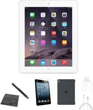 Apple iPad 3 A1416 (WiFi) 16GB White Bundle w/ Case, Tempered Glass, Stylus, Charger Apple iPad 3 A1416 (WiFi) 16GB White Bundle w/ Case, Tempered Glass, Stylus, Charger