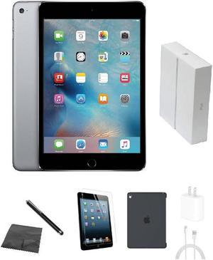 Apple iPad Mini 2 A1489 (WiFi) 16GB Space Gray Bundle w/ Case, Box, Tempered Glass, Stylus, Charger