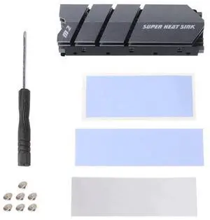 1Set M.2 SSD NVMe NGFF Heat Sink Aluminum Heatsink with Thermal Pad for M2 2280 SSD Hard Disk Desktop PC Cooler
