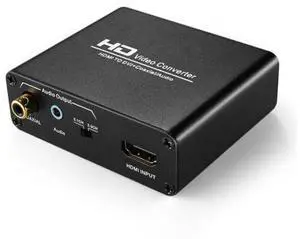 HDMI to DVI Converter with Audio Out - HDMI to DVI Video Audio Adapter Sound Splitter to 3.5mm AUX Auxiliary / 2 RCA Stereo & Coaxial Output Jack Connector Plug, 1080P 720P, 5.1 & 2 Channel HDMI to DVI Converter with Audio Out - HDMI to DVI Video Audio Adapter Sound Splitter to 3.5mm AUX Auxiliary / 2 RCA Stereo & Coaxial Output Jack Connector Plug, 1080P 720P, 5.1 & 2 Channel
