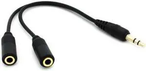 3.5mm Headset Splitter Earphone Speaker Audio Y Adapter Y8L for ZTE Grand X Max 2 X3 X4, Duo LTE XL, ZMax Pro Z981