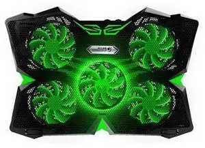 Cooler Notebook Cooling Pad With 5 LED Fan USB Cooler Pad Computer Stand Mat For 12-17 Inch PC Speed Adjustable Cooler Notebook Cooling Pad With 5 LED Fan USB Cooler Pad Computer Stand Mat For 12-17 Inch PC Speed Adjustable