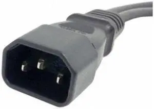 FVH Single C14 to Dual C13 5-13R Short Power Y Type Splitter Adapter Cable Cord PW-037