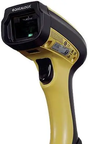 Datalogic PowerScan PM9100 Industrial Laser 1D Linear Imager with Datalogics STAR Cordless System, 910 MHz, 4-Key/Display, Removable Battery - PM9100-D910RB