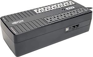 Tripp Lite 750VA UPS Battery Backup Uninterruptible Power Supply Surge Protector, 12 Outlets, Dataline Protection, USB Monitoring, Home & Office, 3-Year Warranty & $100,000 Insurance (INTERNET750U)