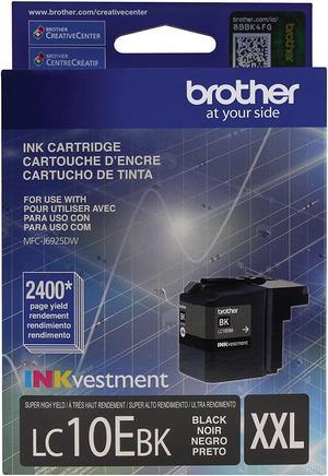 Brother Printer LC10EBK Super High Yield Black Ink Cartridge