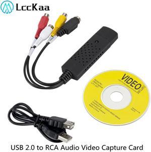 USB 2.0 To RCA Cable Adapter Converter Audio Video Capture Card Adapter PC CableS for TV DVD VHS Capture Device Streaming