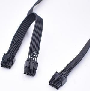 5pcs/lot 8pin to Dual PCI Express 8pin(6+2)Pin Power supply Cable 8 Pin 1 to 2 Spliter for Corsair TX850M RM1000 Modular PSU