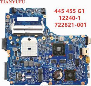 For HP 455 G1 445 G1 Laptop Motherboard 722821-001 722821-501 48.4ZCW03.011 12240-1Motherboard 100% fully tested