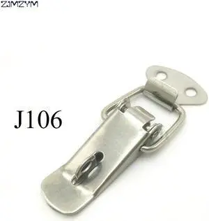 Hot selling J106 Cabinet Boxes Spring Loaded Latch Catch Toggle Locks Hasps Iron Hasps For Sliding Door Window Cabinet