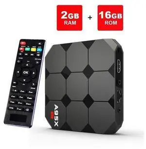 Android TV Box 7.1.2, Smart A95 R2 2GB Ram 16GB with Amlogic S905w Quad Core 2.4G Wifi 4K HD Support, IR Remote Android TV Box 7.1.2, Smart A95 R2 2GB Ram 16GB with Amlogic S905w Quad Core 2.4G Wifi 4K HD Support, IR Remote