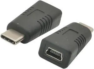 100 PCS USB C Adapter Type C Male to Mini USB Female Adaptor